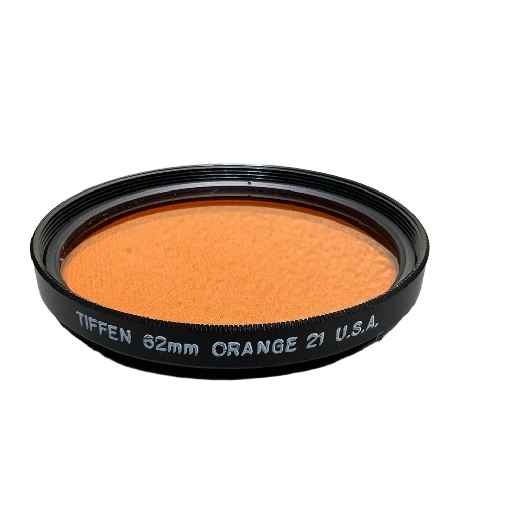 Tiffen 62mm Orange #21 Camera Filter USA Glass Screw On Excellent Condition